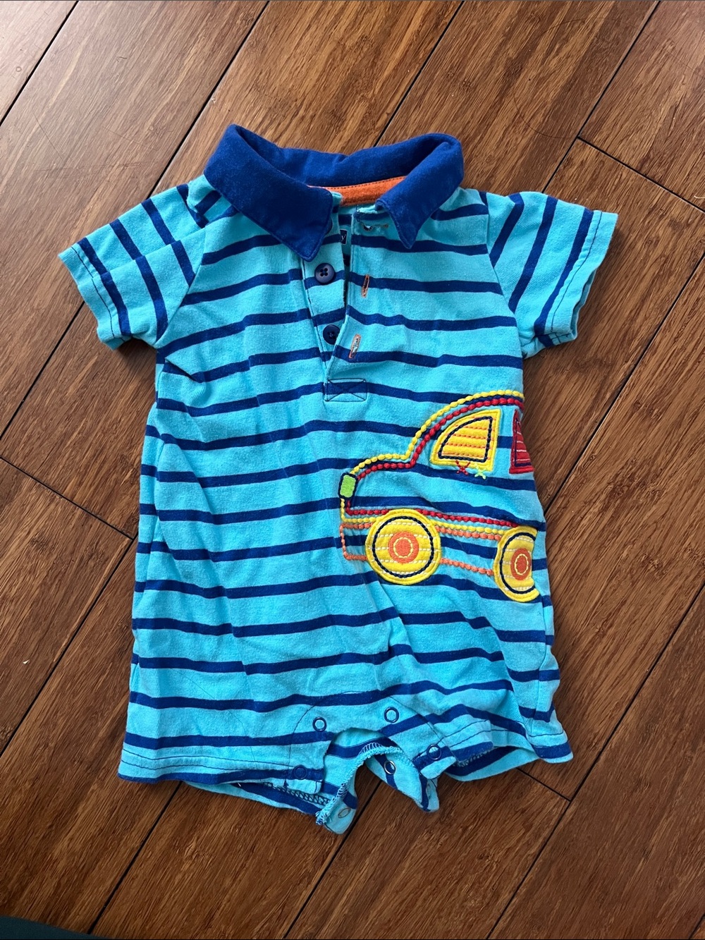 100% Cotton Vintage Vitamins Baby Snap Romper